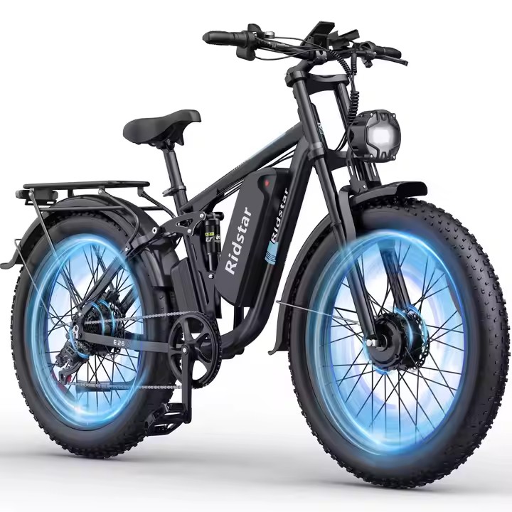 Dual motor electric mountain bike for off-road terrain, 1000W e-bike wholesale
