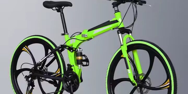 Unisex adult mountain bike with ergonomic frame and front suspension