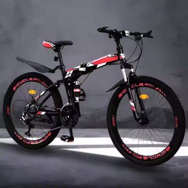 26/29 inch mountain bike with disc brakes, custom colors, steel frame, alloy fork