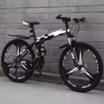 26/29 inch mountain bike with disc brakes, custom colors, steel frame, alloy fork