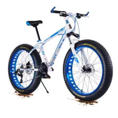4.0 fat tire mountain bike with aluminum fork and 21-speed transmission