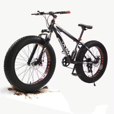 4.0 fat tire mountain bike with aluminum fork and 21-speed transmission
