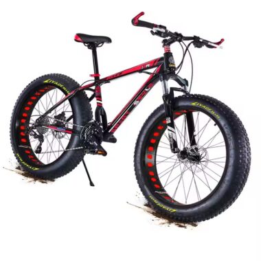 4.0 fat tire mountain bike with aluminum fork and 21-speed transmission