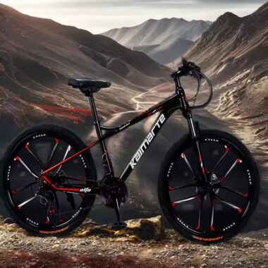 33-speed mountain bike with aluminum frame and carbon fiber rims