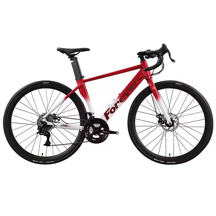 High-quality unisex adult road bike with 21-speed gears
