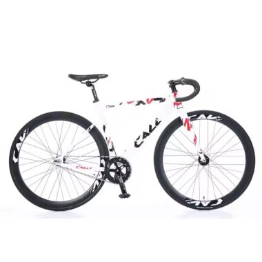New design 21-speed road bike with dual disc brakes and alloy fork