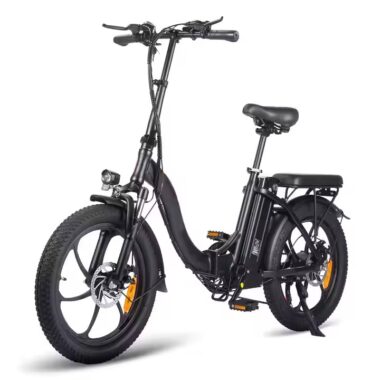 20-inch folding electric city bike for urban commuting with compact frame