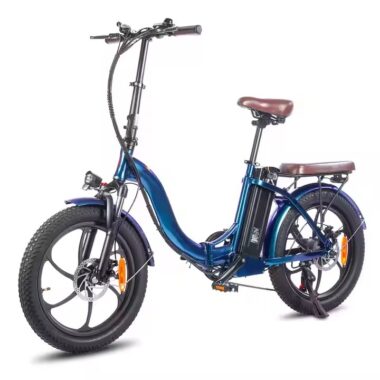 20-inch folding electric city bike for urban commuting with compact frame