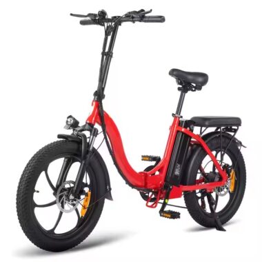 20-inch folding electric city bike for urban commuting with compact frame