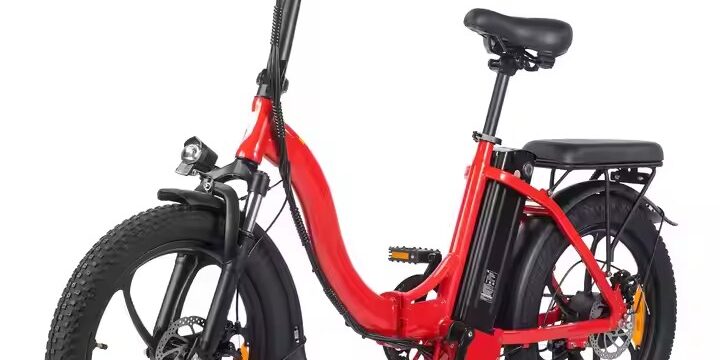 20-inch folding electric city bike for urban commuting with compact frame