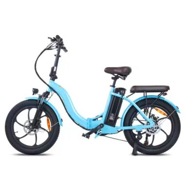 20-inch folding electric city bike for urban commuting with compact frame