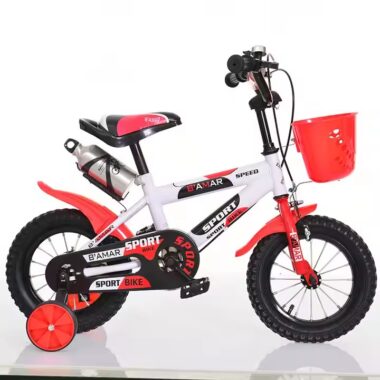 Small size kids outdoor bike with training wheels and colorful frame