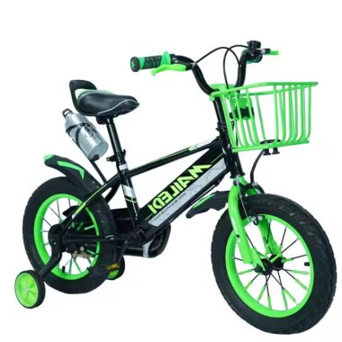 Small size kids outdoor bike with training wheels and colorful frame