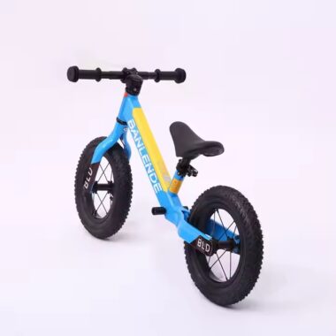 Lightweight carbon fiber kids balance bike in vibrant color