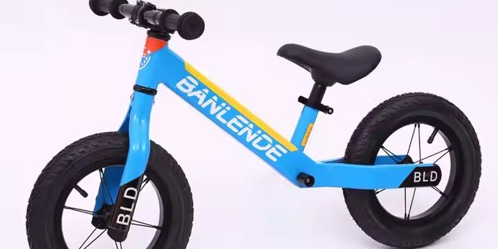 Lightweight carbon fiber kids balance bike in vibrant color
