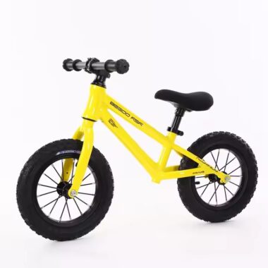 Lightweight carbon fiber kids balance bike in vibrant color