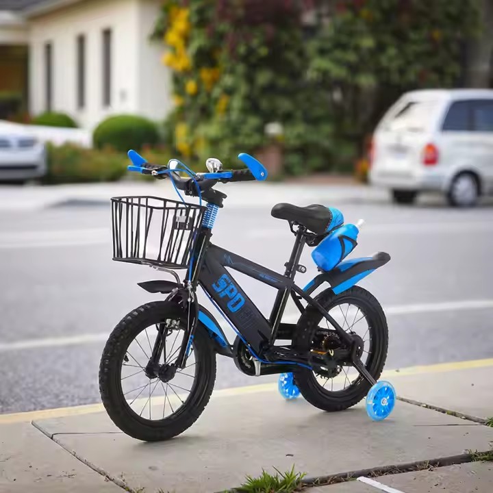 Hot selling colorful kids bike with training wheels for 3–7 year olds