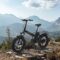 Folding electric bike with high-carbon steel frame and fat off-road tires