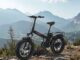 Folding electric bike with high-carbon steel frame and fat off-road tires