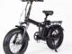 Folding electric bike with high-carbon steel frame and fat off-road tires