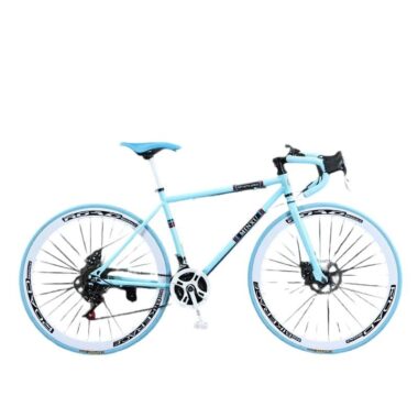 Lightweight steel 21-speed dual disc commuter road bike