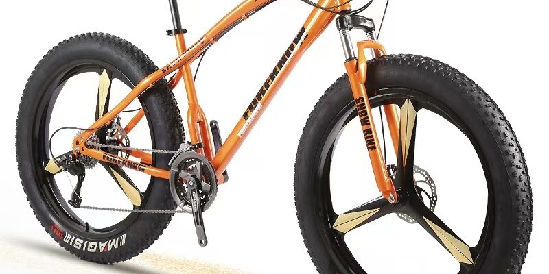 26-inch fat tire mountain bike for off-road riding stability