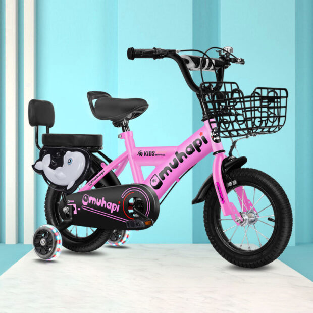 New design kids bike for children ages 2–8 with training wheels