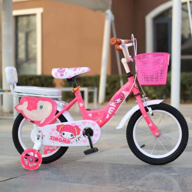 Kids bike with training wheels for ages 3–10 in multiple sizes