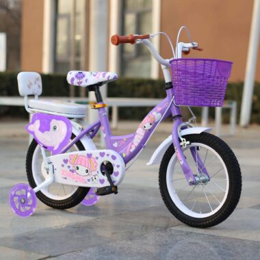 Kids bike with training wheels for ages 3–10 in multiple sizes