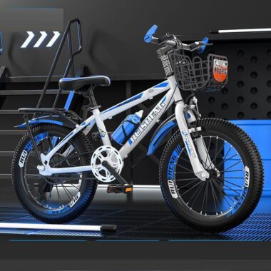 Kids bike with basket for children ages 3–8 outdoor riding