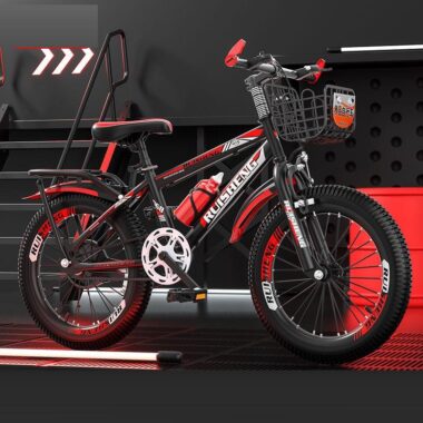 Kids bike with basket for children ages 3–8 outdoor riding