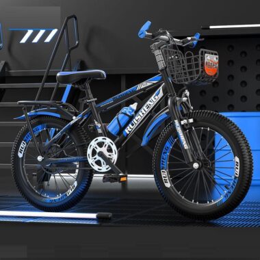 Kids bike with basket for children ages 3–8 outdoor riding