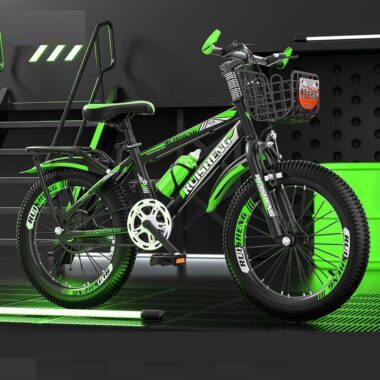 Kids bike with basket for children ages 3–8 outdoor riding