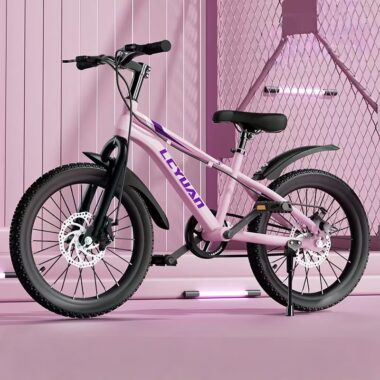 Shock absorbing multi-speed kids bike for ages 6–12 outdoor riding