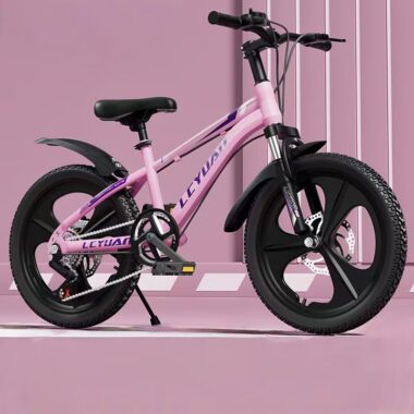 Shock absorbing multi-speed kids bike for ages 6–12 outdoor riding