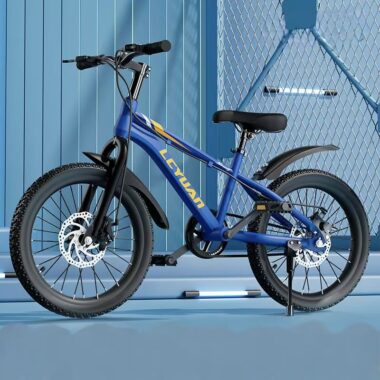 Shock absorbing multi-speed kids bike for ages 6–12 outdoor riding