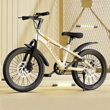 Shock absorbing multi-speed kids bike for ages 6–12 outdoor riding