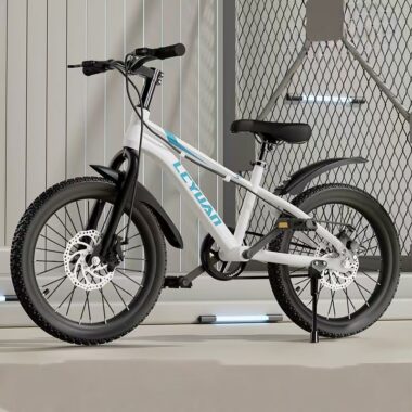 Shock absorbing multi-speed kids bike for ages 6–12 outdoor riding