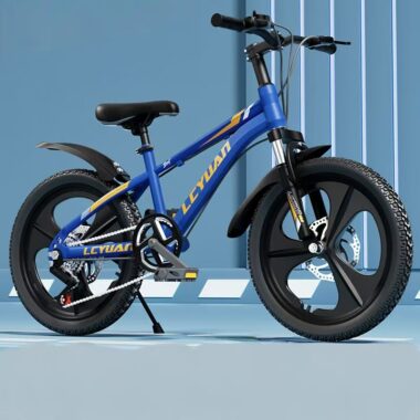 Shock absorbing multi-speed kids bike for ages 6–12 outdoor riding