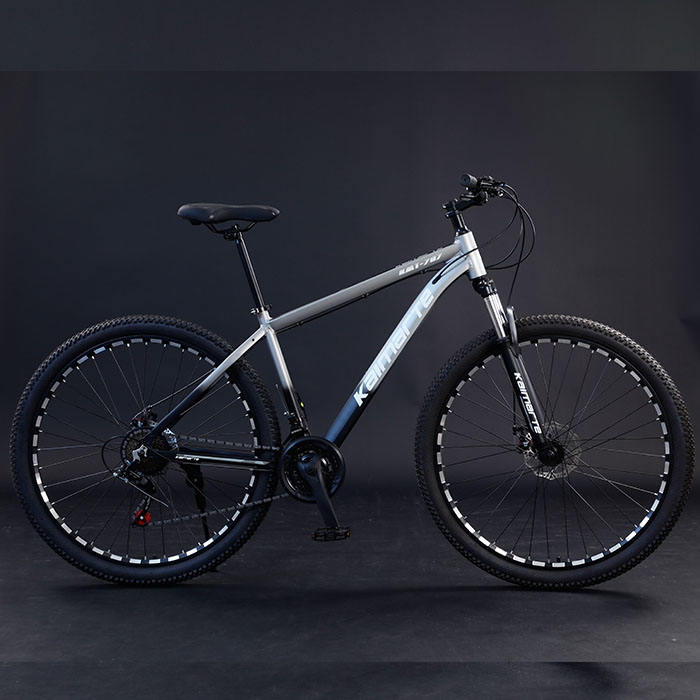 Adult high carbon steel front suspension MTB with disc brakes