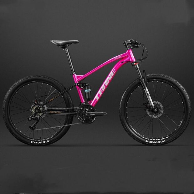 Adult hydraulic disc brake mountain bike for off-road trails