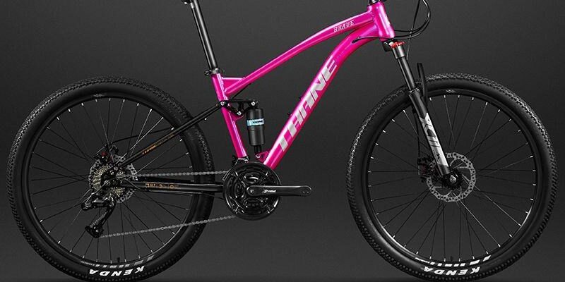 Adult hydraulic disc brake mountain bike for off-road trails