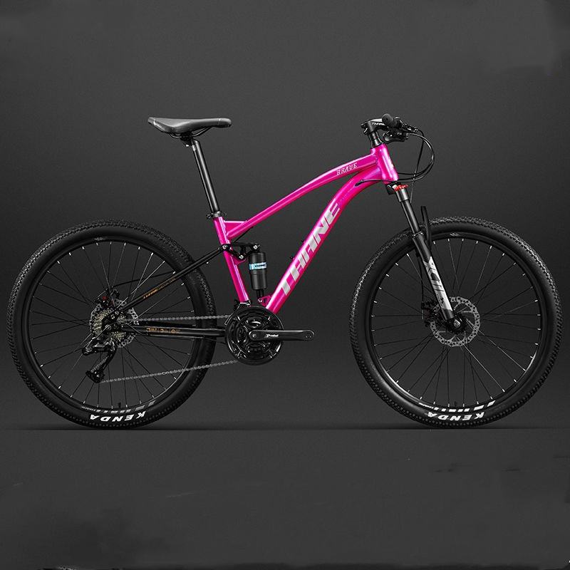 Adult hydraulic disc brake mountain bike for off-road trails