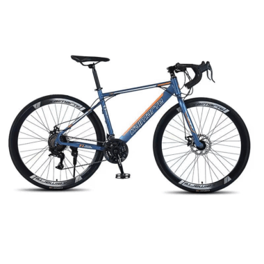 Aluminum alloy road bike with carbon steel disc brakes and gears