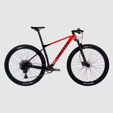 Carbon fiber hydraulic disc brake mountain bike for advanced riders