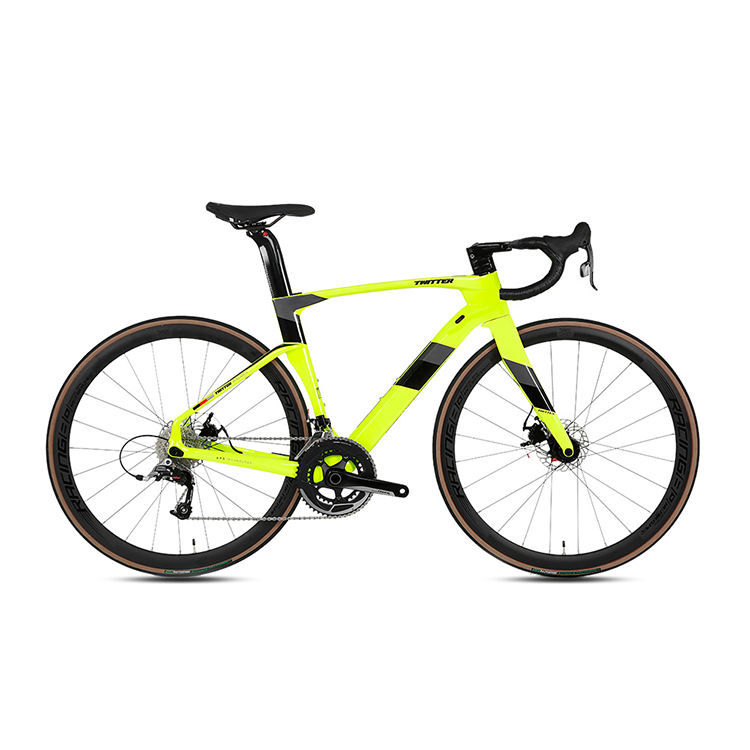 Carbon fiber MTB hydraulic disc brake road bike design