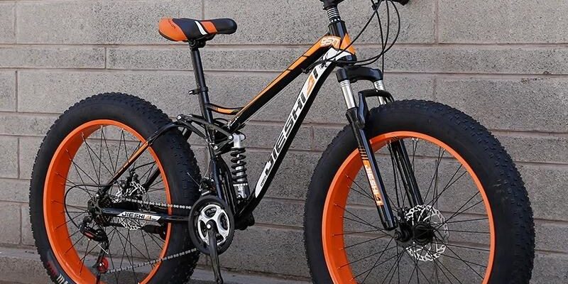 Carbon steel full suspension adult mountain bike with disc brakes