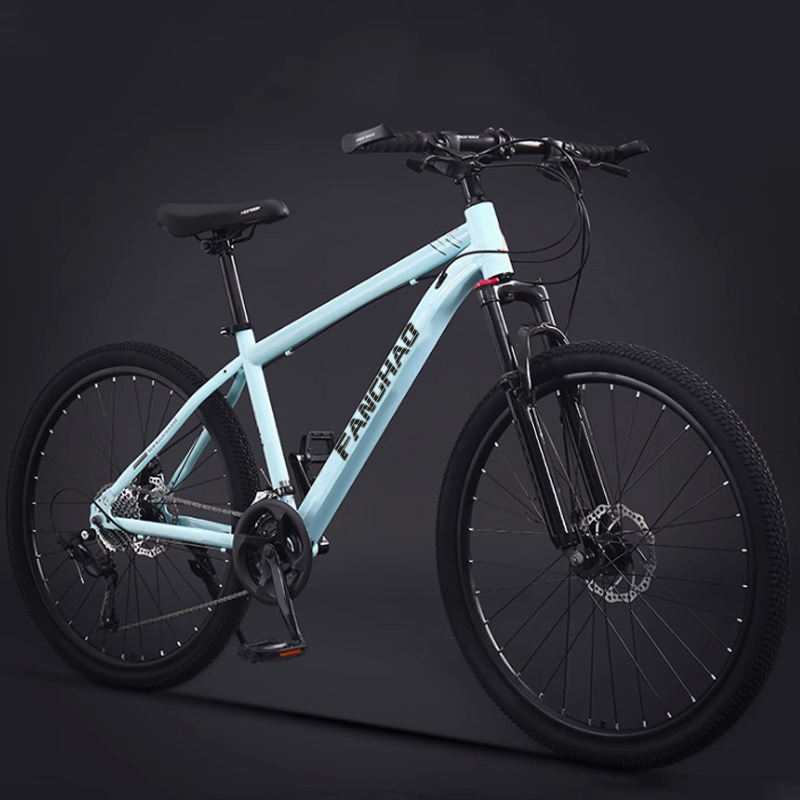 Carbon steel full suspension mountain bike for rough terrain riding