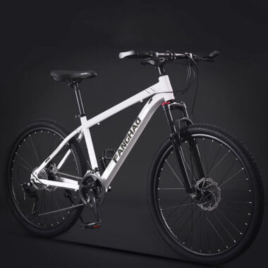 Carbon steel full suspension mountain bike for rough terrain riding