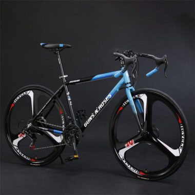 Color steel 700C road bike with durable frame design